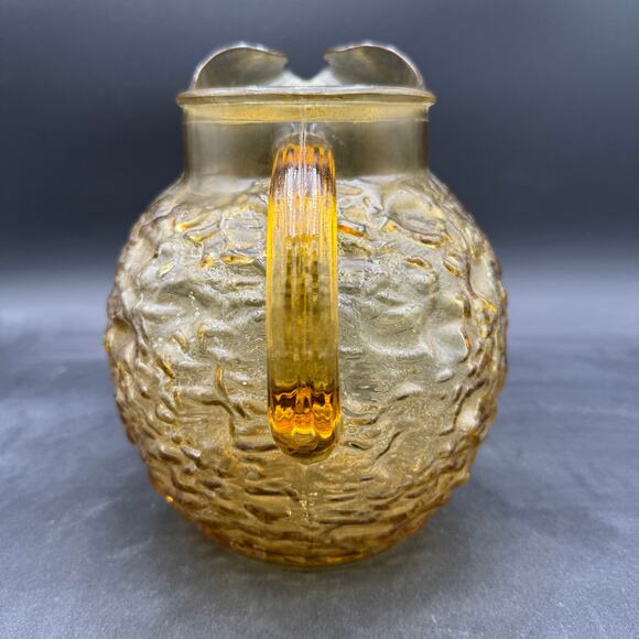 Anchor Hocking Milano Gold Pitcher 96 oz 1960's MCM - Picture 2 of 7